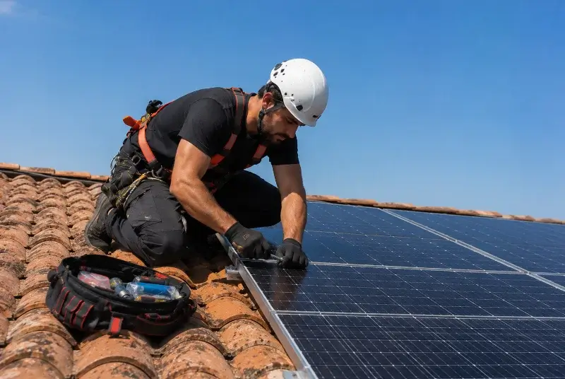 Maintenance et monitoring de panneaux solaires à Vélines