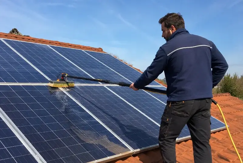 Nettoyage et entretien de panneaux solaires à Vélines